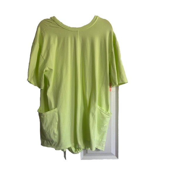 FREE PEOPLE FP MOVEMENT SOUR CITRUS HOT SHOT TEE SHORTS ROMPER MEDIUM NEW W/TAGS - Picture 6 of 6